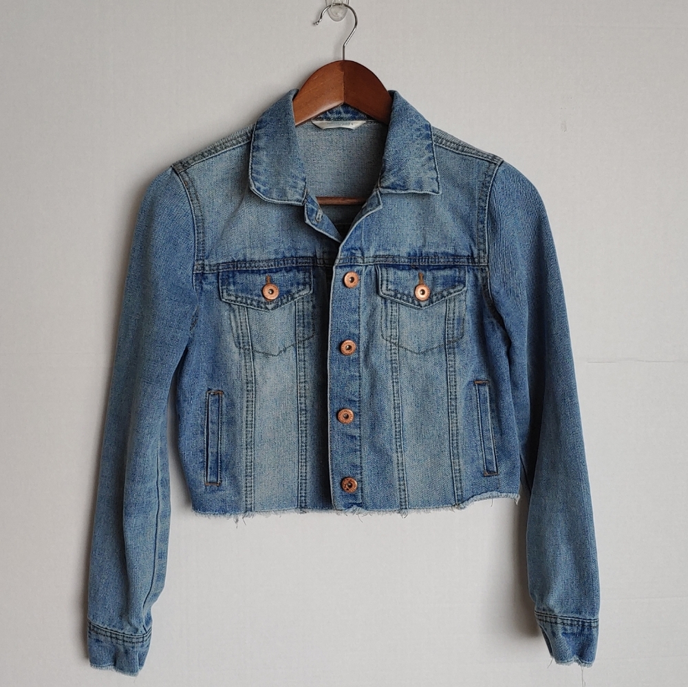 Highway Jeans cropped jean jacket size small